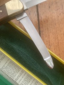 Puma Rare Model 973 Game Warden 1984 Gut Blade and and Plain Blade Folding Knife with original box & Paperwork #18481