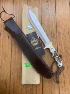 Puma Knife: Puma IP LongHorn Boar & Deer Hunter with Stag Antler Handle