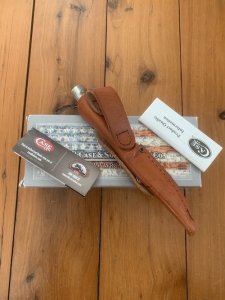 CASE USA Small Hunter Caping Knife with Leather Sheath