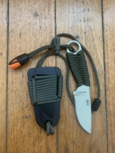 ESEE Knives-ROWEN UZULA Neck Knife Kydex Sheath & Paracord