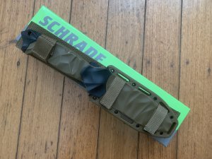 Schrade Knife: Schrade SCHF40D Coyote Drop Point Knife With Coyote Tactical Sheath