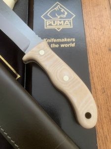 Puma Knife: Puma 141000 Large 'Robuster' Knife with Micarta Handle