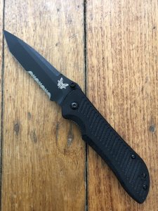 BENCHMADE USA Model 912 Nitrous Stryker Black Tanto A/S Folding Knife