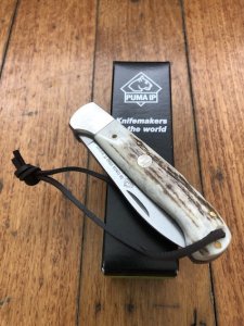 Puma Knife: Puma IP LaCaza Stag II Folding Knife with Stag Antler Handle