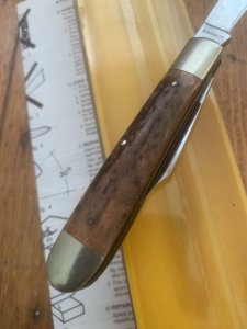 Puma Knife: Puma Original Rare 1977 Pony 620 Twin Blade Knife with Stag Antler Handle #27282