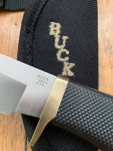 Buck Knife: Buck 1997 Model 692 Vanguard Knife with original Nylon Sheath