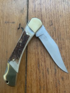 Puma Knife: 2011 Puma Duke Folding Knife with Stag Antler Handle