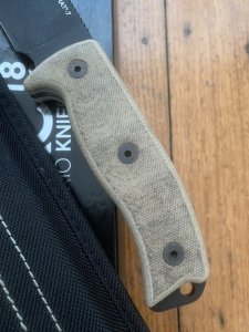 Ontario Ranger Series RAT 7 with Micarta Handle and Black Nylon Tactical Belt Sheath