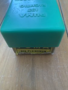 Puma Rare Model 970 Plainsman 1969 Folding Knife with original box & Paperwork & Pouch #96011