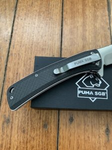 Puma Knife: Puma SGB MACH 1 Folding Liner Lock Knife With Carbon Fibre Handle