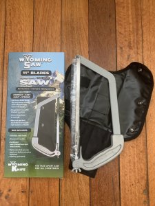 Wyoming Saw I with Bone & Wood Blade & Black Nylon Case
