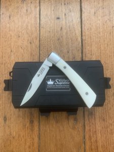 Kizlyar Knife: Russian Kizlyar Supreme Model AUS-8 GENT Folding Knife with  Handle and Box