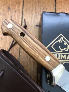 Puma Knife: Puma 126009 White Hunter 240 Knife with Olive Hard Wood Handle