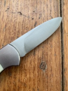 Puma Knife: Puma 4 Star Mini Folding Lock Knife with Scrimshaw Style White Tail Deer Handle