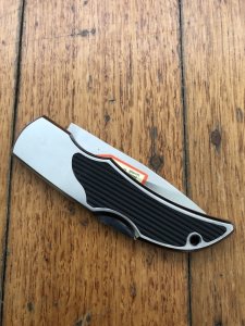 Puma Knife: Puma Mint 280851 Brushed Aluminium/Stainless/Rubber Lord Folding Lock Knife