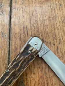 Puma A G RUSSELL 1974 Luger Pistol Commemorative Club Knife No:03158