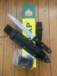 Puma XP 15" New Model Pig Sticker knife with Black Pakkawood Handle and Kydex Sheath