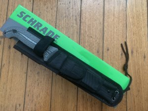 Schrade Knife: Schrade SCHF52M Drop Point Knife With Black Tactical Sheath