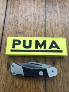 Puma Knife: Puma Model 260 Original Lieutenant Lockback Folding Knife in Yellow Box