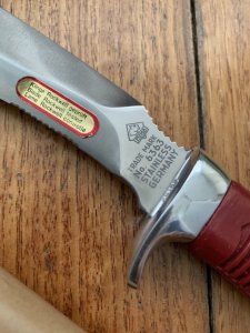 Puma Knife: Puma Rare Version 1981 SEA HUNTER 17 6363 in Original Sheath