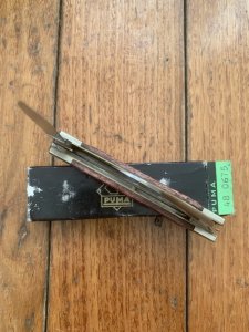 Puma Knife: Puma 2003 Stockman Folding Knife with Brown Jigged Bone Handle