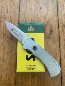 Puma Knife: Puma SGB Mini 4 Star Folding Lock Knife with Stainless Steel Handle