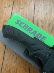 Schrade Knife: Schrade SCHF31 Tactical Drop Point Knife With Kydex Sheath