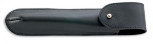 Puma Knife: Puma Original Black Leather Cut Throat Razor Case