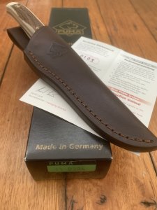 Puma Knife: Puma Original 2003 Buddy II Stag handled knife model 118384