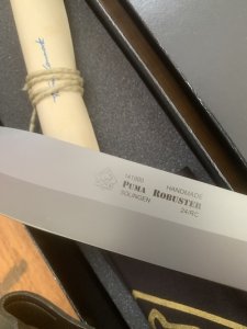 Puma Knife: Puma 141000 Large 'Robuster' Knife with Micarta Handle