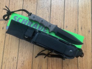Schrade Knife: Schrade SCHF3N Drop Point Knife With Black Tactical Sheath