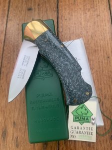 Puma Knife: Set of 4 Special Edition 90's 4 Star Folding Lock Blade Knives wth Custom Corelon Handles