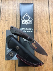 Puma Knife: Puma IP Wildboar I Laser Cut Ebony Wood Handle