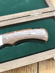 Puma Knife: Puma Original Winchester 1894 Rifle 4 Star Folding Lock Blade Knife with Wooden Presentation Box 1 of 1894