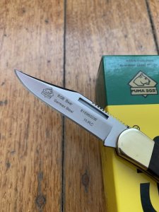 Puma SGB Knife: Puma SGB Jacaranda Wood Handled Bear Folding Pocket Knife