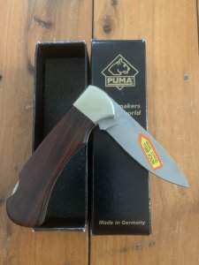 Puma Knife: Puma 2008 4 Star Full Sized Folding Lock Knife with Cocobolo wood Handle