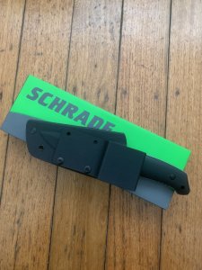 Schrade Knife: Schrade SCHF13 Tactical Drop Point Knife With Kydex Sheath