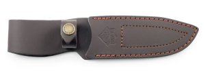 Puma Knife Sheath: Puma IP Dark Brown Leather Knife Sheath