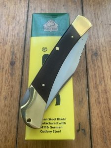 Puma SGB Knife: Puma 2022 SGB Warden Jacaranda Handle Folding Pocket Knife