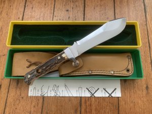 Puma Knife: Puma Original 1993 White Hunter II 116374 in original Box sheath & Paperwork 188/200