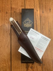Puma Knife: Puma Original 2003 Buddy II Stag handled knife model 118384