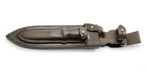 Puma Knife Sheath: Puma Original current model Waidbesteck Dark Brown Leather Knife Sheath