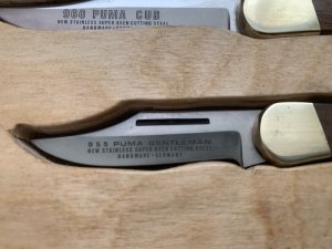 Puma Knife: Collectable Circa 1970'S-80'S Rare 5 Piece Folding Knife Set