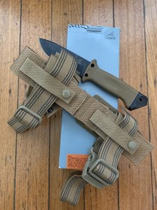 Gerber Model LMF II Drop Point Military Knife in Thigh Sheath & Box