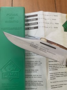 Puma Rare model 970 Game Warden 1993 Folding Lock Knife in box #49392