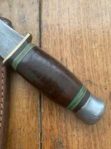 German Knife: 1950's-60's Hubertus Solingen Throwing Knife with Sheath