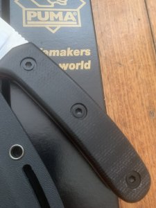 Puma Knife: Puma 'OLO' Micarta Handle and Kydex Sheath