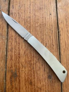 GERBER Silver Knight Japan Stainless Frame Lock Back Folding Knife