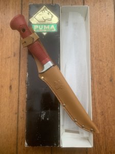 Puma Knife: Puma Original 1991 Mariner Model 17 6362 in Original Sheath and Box #47192