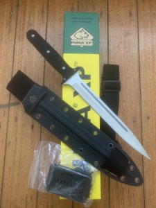 Puma XP 15" New Model Pig Sticker knife with Black Pakkawood Handle and Kydex Sheath